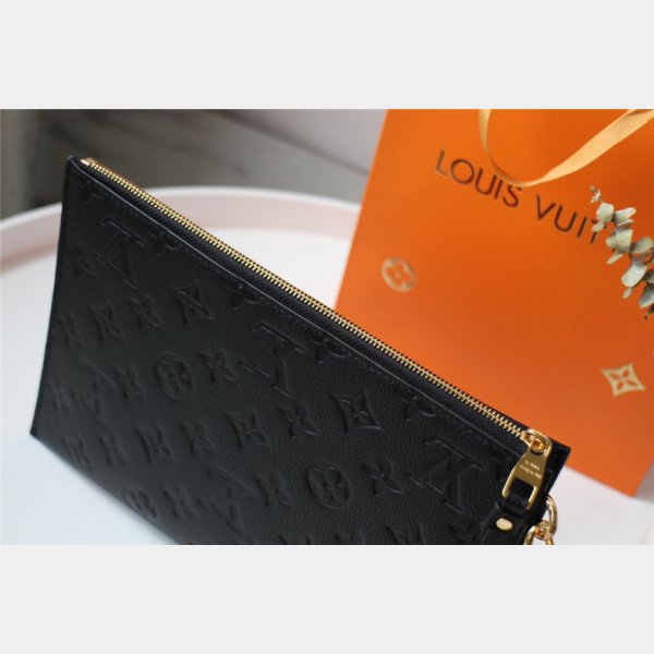 Louis Vuitton M68712 LV Pochette Melanie BB Bag in Black Monogram Empreinte  leather Replica sale online ,buy fake bag